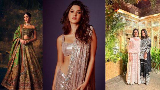 Shanaya Kapoor looks beautiful in traditional dress for Diwali ...