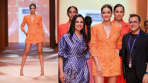 Ananya Pandey in Lakme Fashion Week 2022