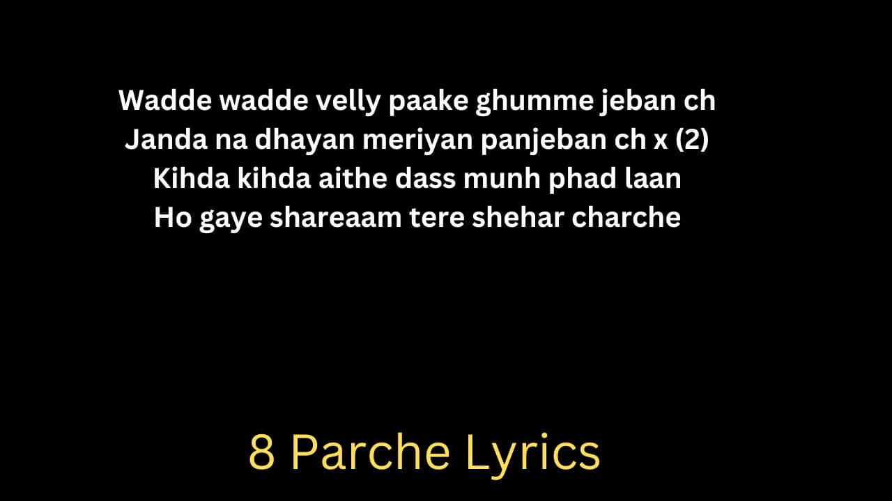 8 Parche Lyrics