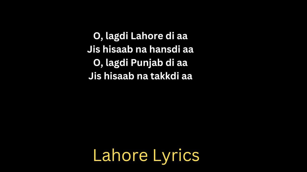 Lahore Lyrics