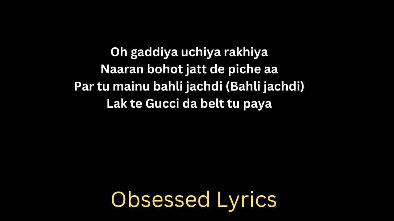 Obsessed Lyrics