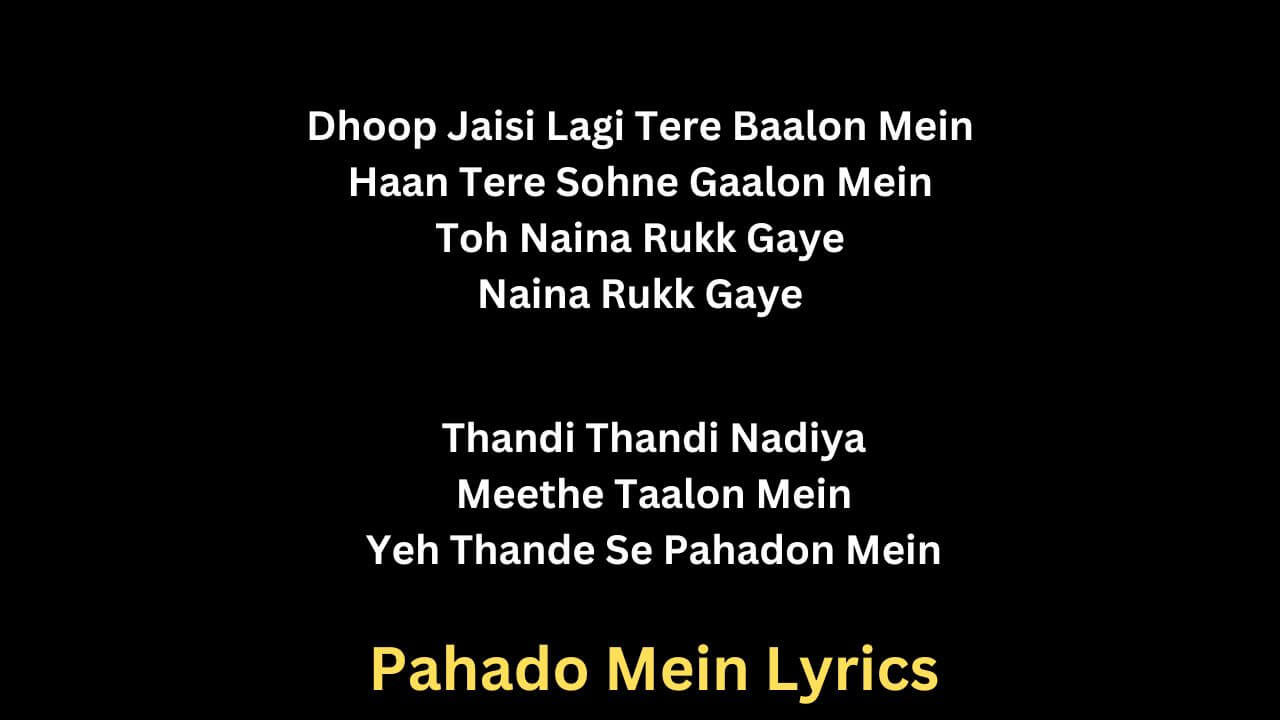 Pahado Mein Lyrics