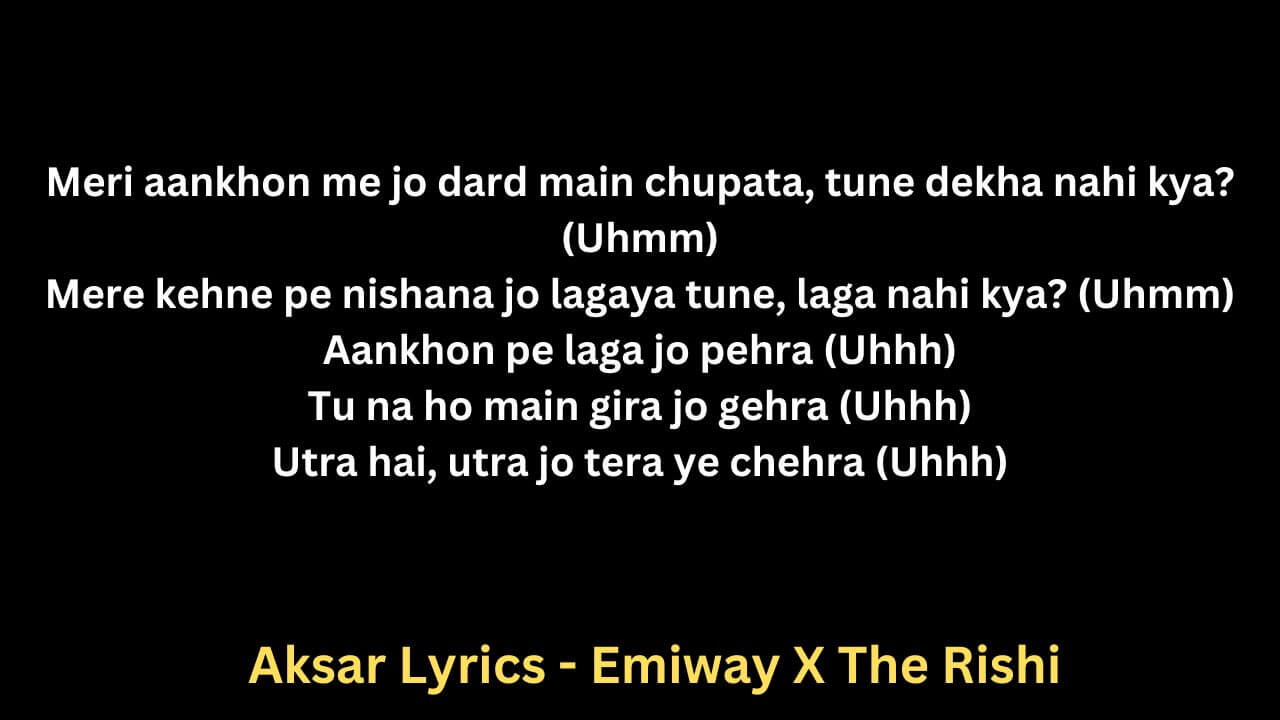 Aksar Lyrics - Emiway X The Rish