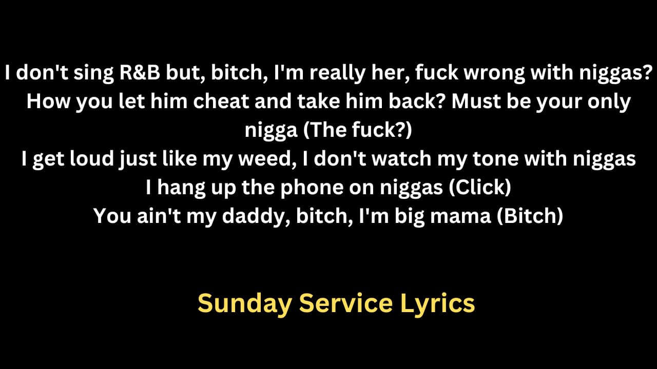 Sunday Service Lyrics