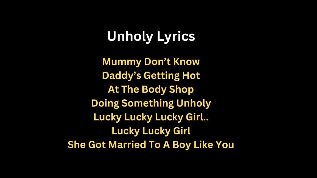 Unholy Lyrics