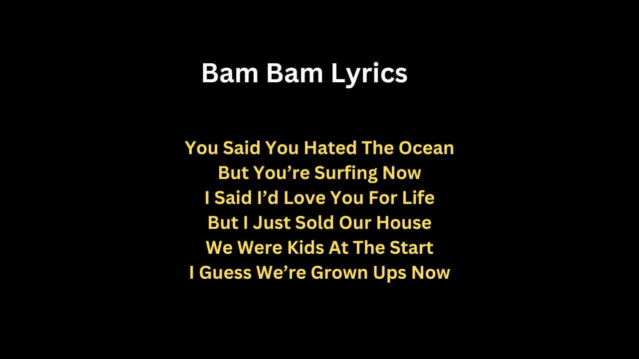 Bam Bam Lyrics